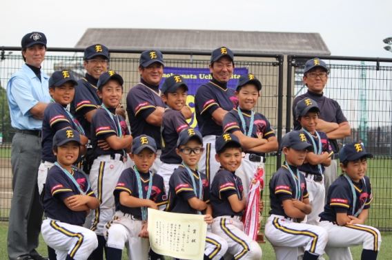 第48回少年野球瑞江大会閉会式表彰式in水辺スポーツガーデン7月13日
